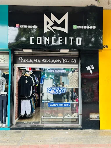 Fachada oficial da loja RM CONCEITO na Rua Marechal Floriano, 1023 — Centro, Gov. Valadares